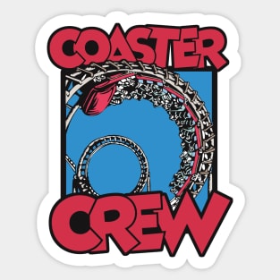 RollerCoaster Crew - Theme Park Fan Sticker